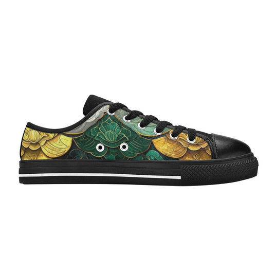 KIDS' Dragon Scale Fantasy Art Low Top Canvas Aesthetic Sneakers