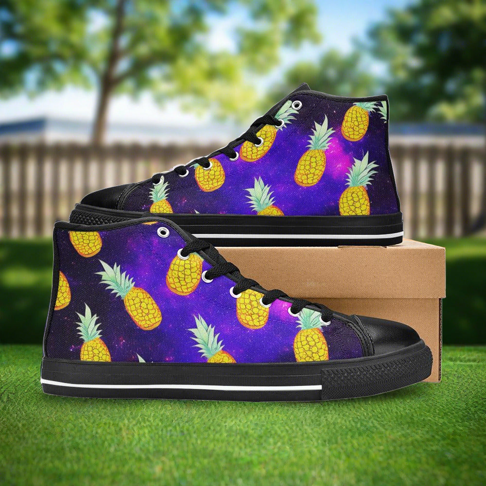 Cherry Blossom Silver Blue Custom MEN Bold Art - Freaky Shoes | Custom Art Sneakers