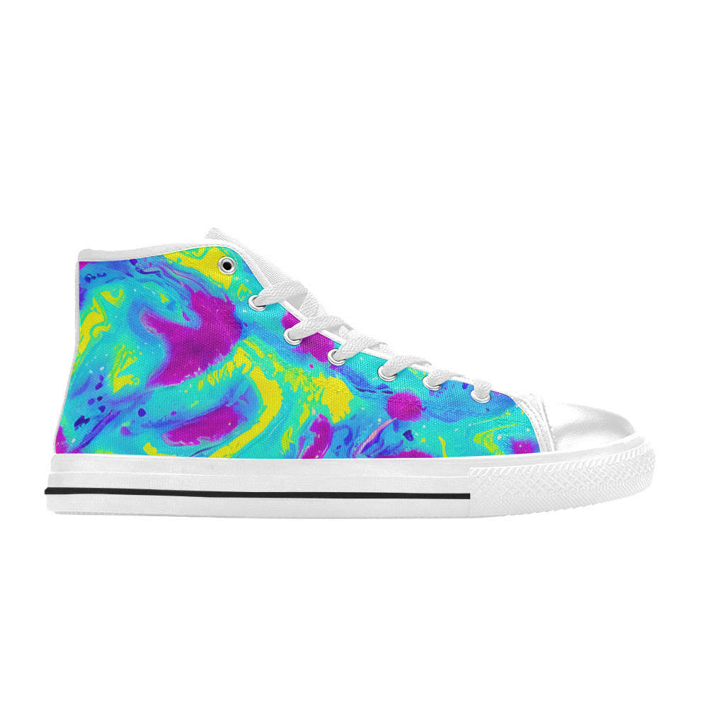 MEN'S Tie Dye Splash Retro High Top Canvas Y2K Sneakers