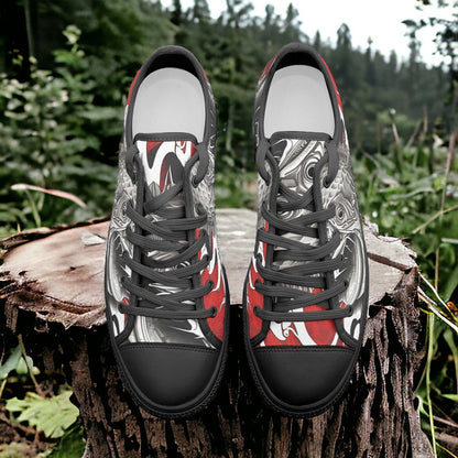 Monarch Pink Cream Custom Bold Art - Freaky Shoes | Custom Art Sneakers