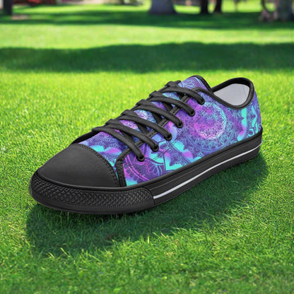 Celtic Silver Blue Custom Bold Art - Freaky Shoes | Custom Art Sneakers