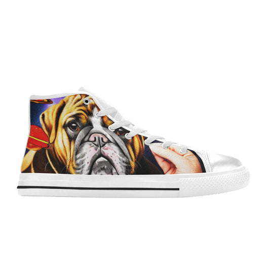 MEN'S Space Dog 2 Men’S High Top Canvas Cottagecore Shoes