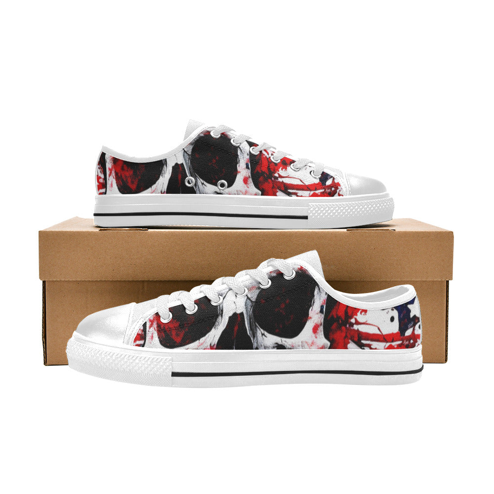 WOMEN'S Patriotic Splatter Canvas Cottagecore Custom Shoes