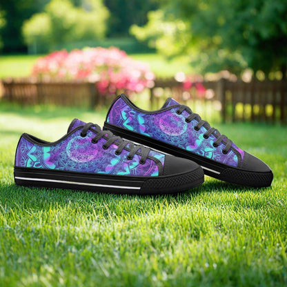 Celtic Silver Blue Custom Bold Art - Freaky Shoes | Custom Art Sneakers