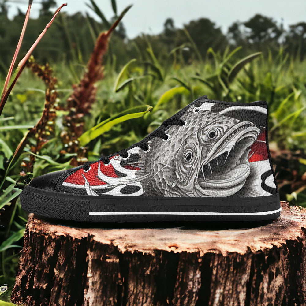 Cherry Blossom Vivid Multicolor Unique MEN Bold Art - Freaky Shoes | Custom Art Sneakers