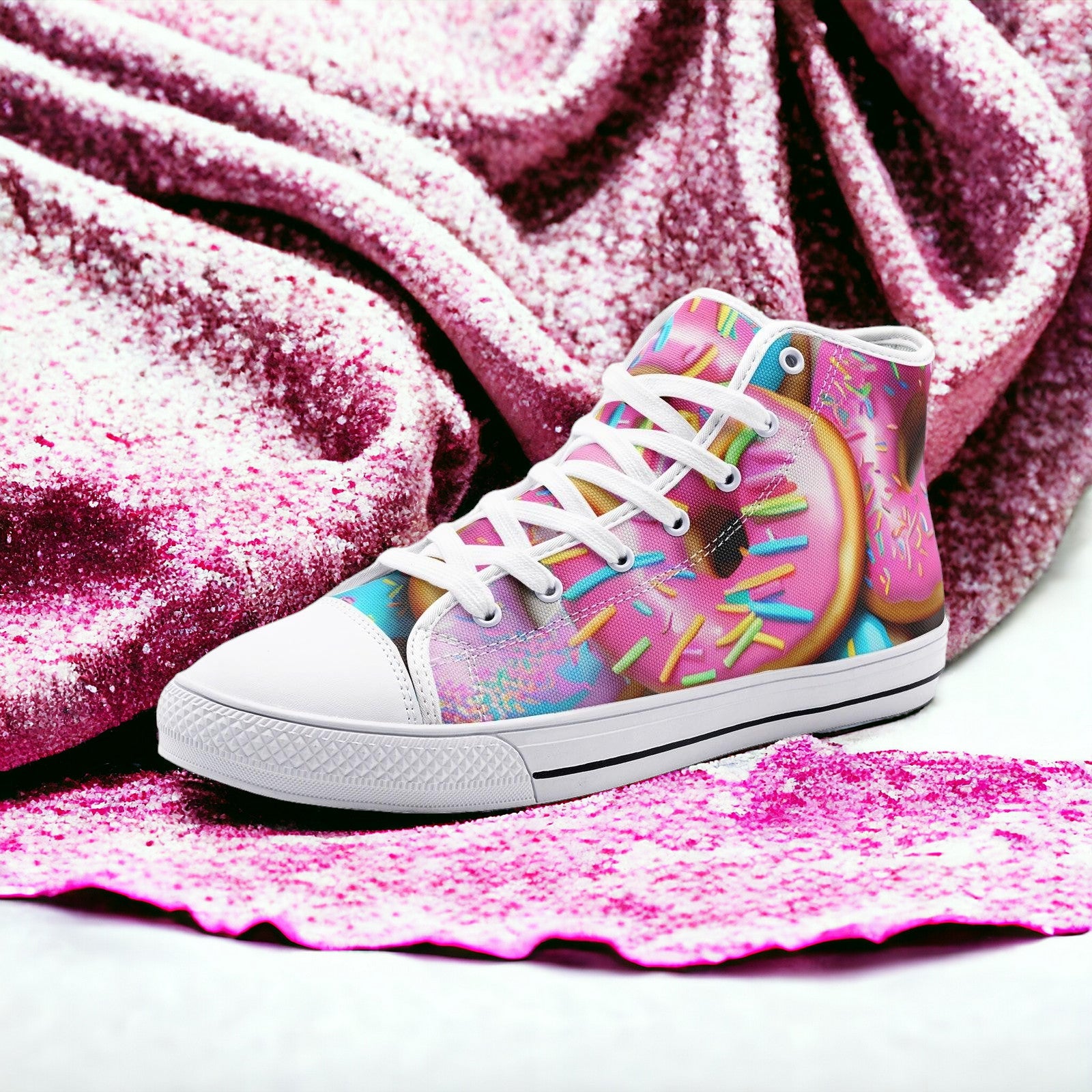 Celtic Silver Blue Wearable Bold Art - Freaky Shoes | Custom Art Sneakers