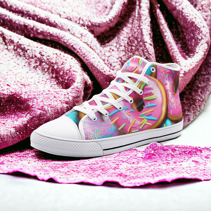 Koi Blue Gold Vivid Bold Art - Freaky Shoes | Custom Art Sneakers