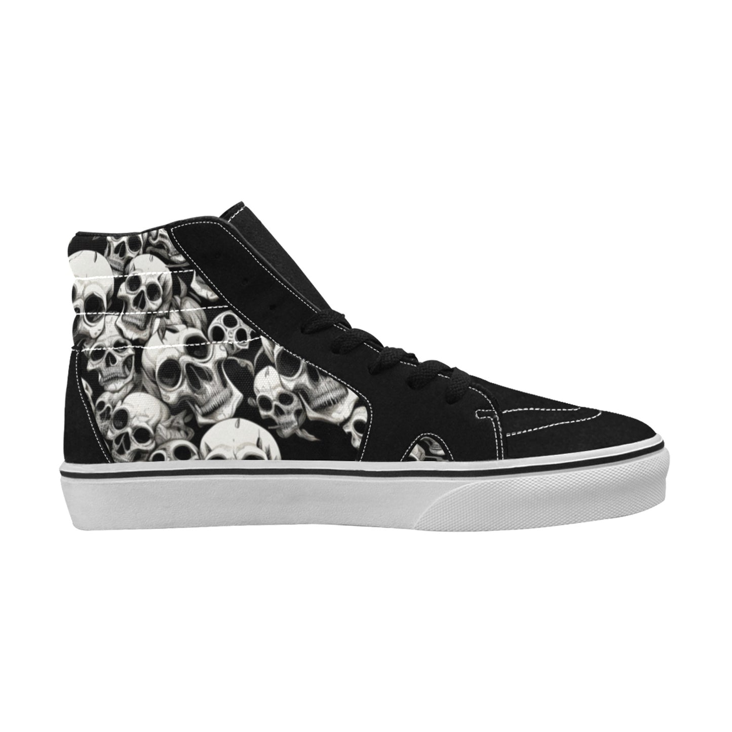 WOMEN'S Skulls Mania High Top Skateboarding Surreal Sneakers
