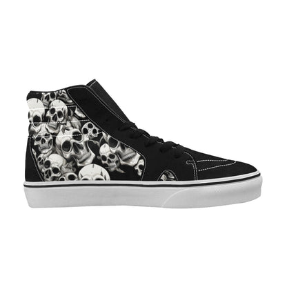 WOMEN'S Skulls Mania High Top Skateboarding Surreal Sneakers