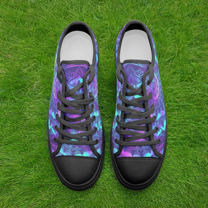 Celtic Silver Blue Custom Bold Art - Freaky Shoes | Custom Art Sneakers