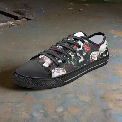 Cyberpunk Orange Black Vivid Bold Art - Freaky Shoes | Custom Art Sneakers