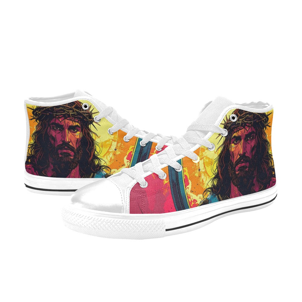 MEN'S Jesus_Ht_12 Men’S High Top Canvas Y2K Sneakers