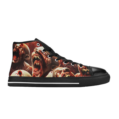WOMEN'S Monsters 4 High Top Canvas Dark Academia Sneakers