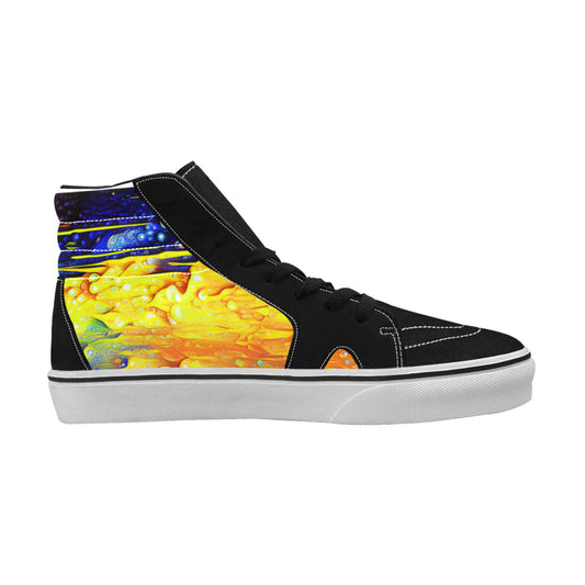 WOMEN'S Acid Drip 7 High Top Skateboarding Grunge Sneakers