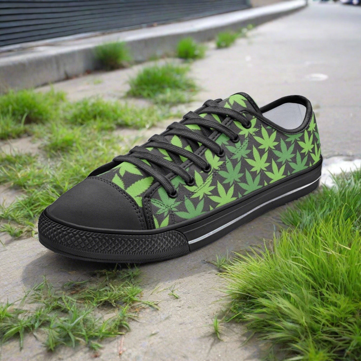Koi Dark Cosmic Vivid Bold Art - Freaky Shoes | Custom Art Sneakers
