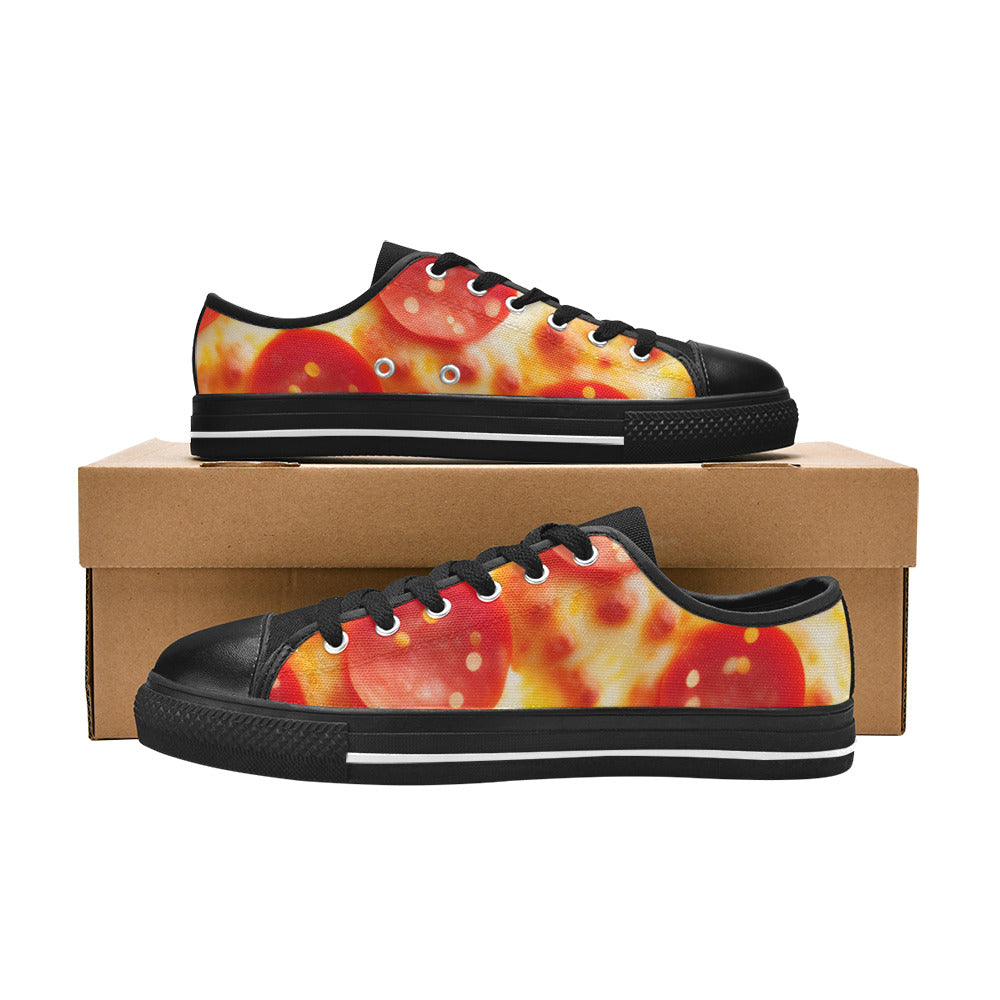 MEN'S Cc Pepperoni Pizza Cheese Canvas Dark Academia Shoes