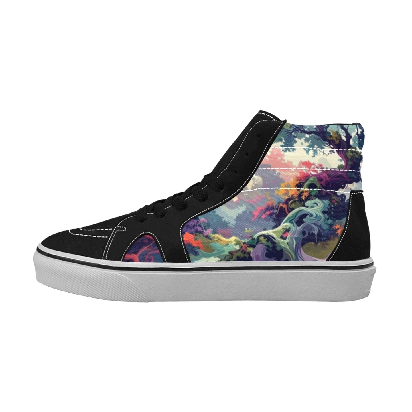 Camo Design 1 Women's High Top Skateboarding Shoes