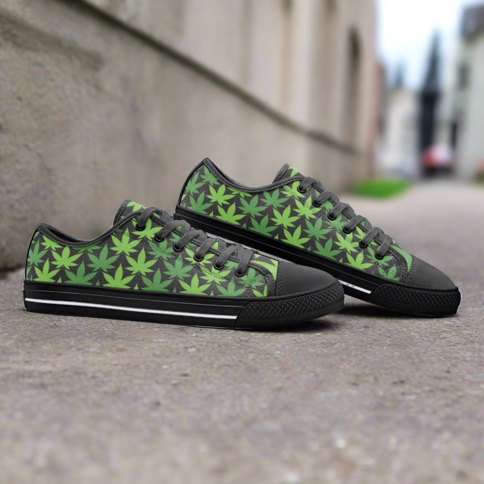 Koi Dark Cosmic Vivid Bold Art - Freaky Shoes | Custom Art Sneakers