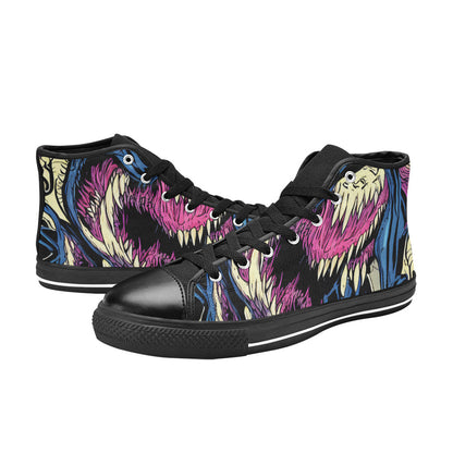 WOMEN'S Cc Long Teeth Long High Top Canvas Dark Academia Sneakers