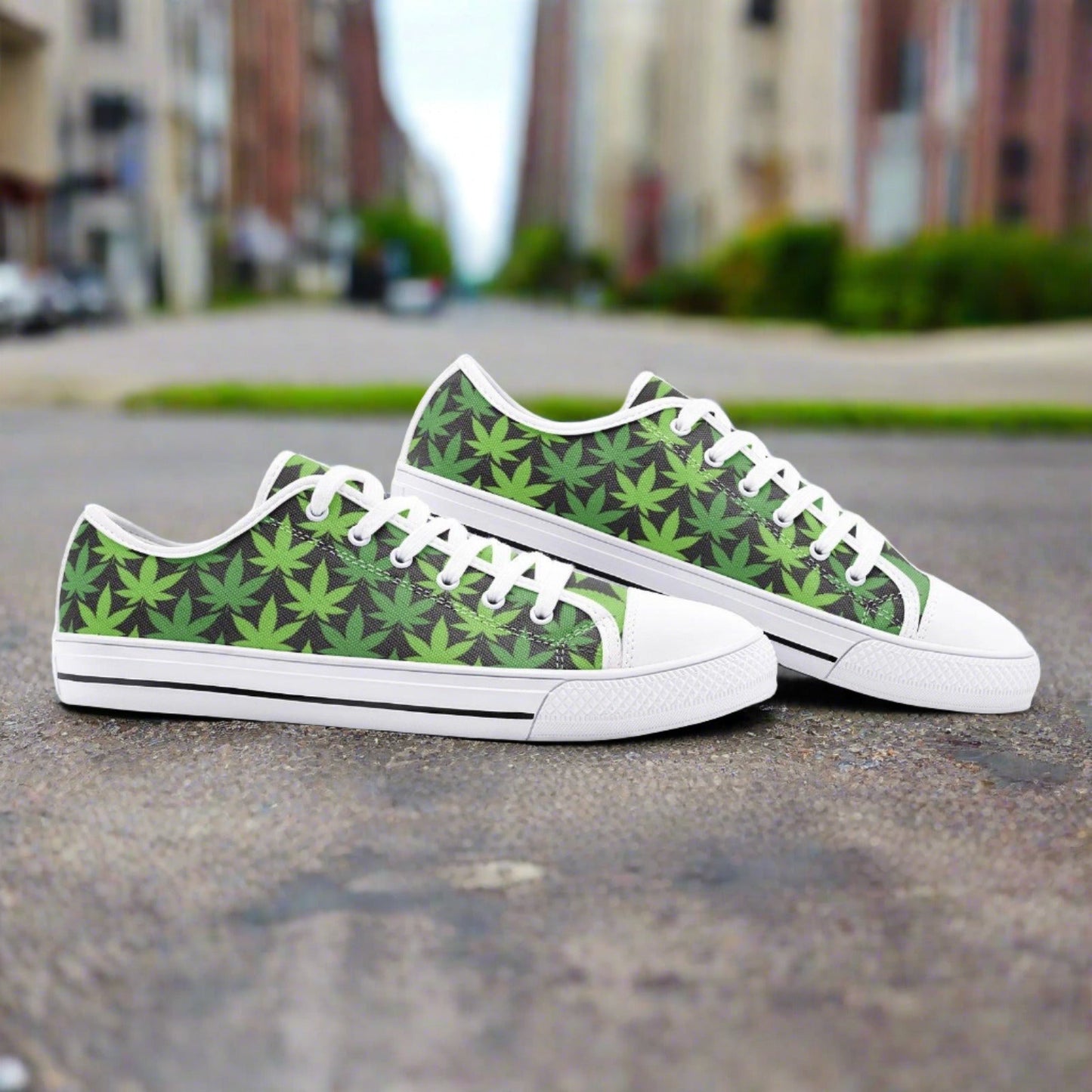Koi Dark Cosmic Vivid Bold Art - Freaky Shoes | Custom Art Sneakers