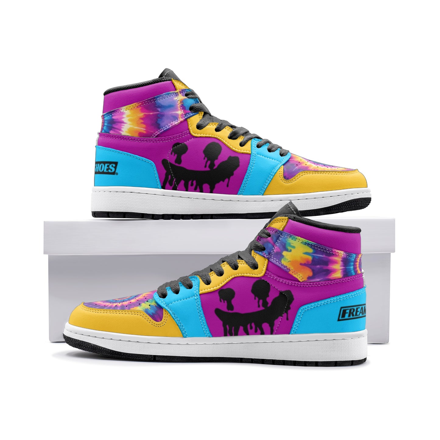 Logo Face Custom Sneakers Freaky Shoes Tie Dye Unisex Sneaker TR