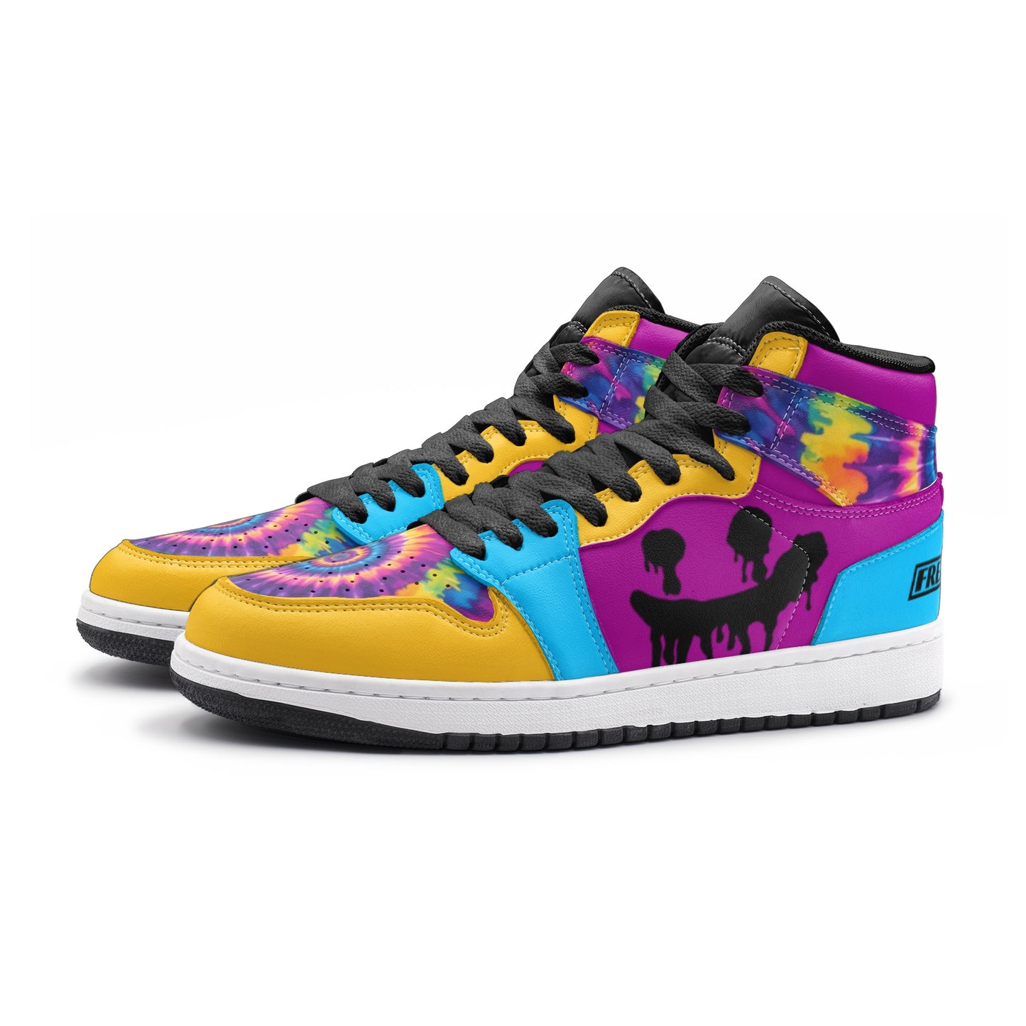 Logo Face Custom Sneakers Freaky Shoes Tie Dye Unisex Sneaker TR