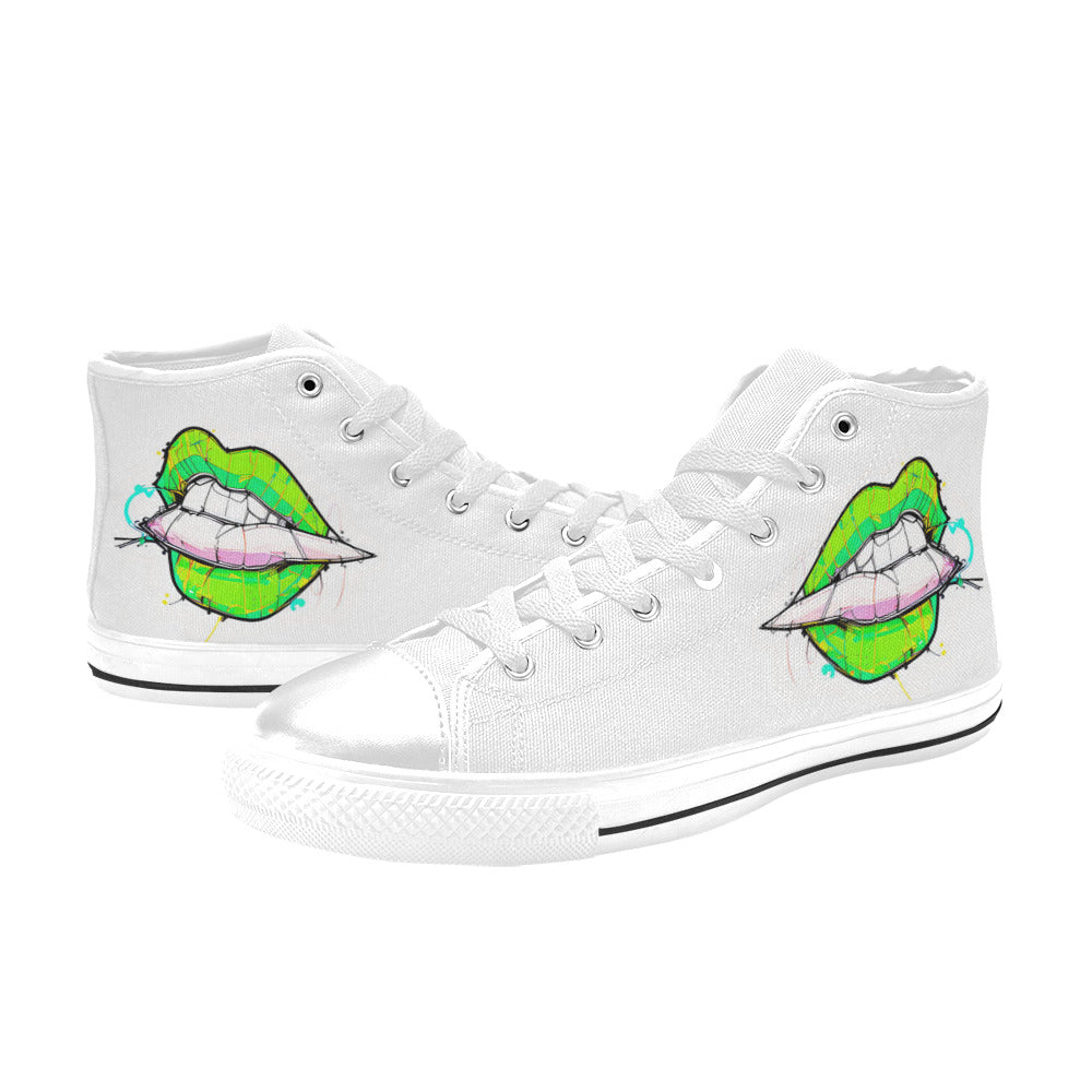 MEN'S Cc Mouth Joint Men’S High Top Canvas Vivid Custom Shoes
