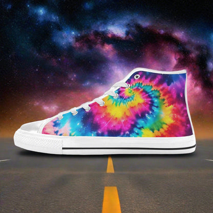 Aurora Borealis Silver Blue Custom Bold Art - Freaky Shoes