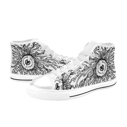 MEN'S Eyes Men’S High Top Canvas Cottagecore Custom Sneakers
