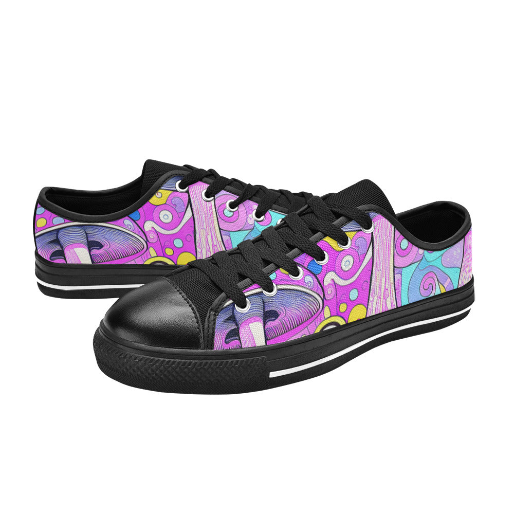 MEN'S Magic Mushrooms Art 3 Canvas Y2K Custom Sneakers