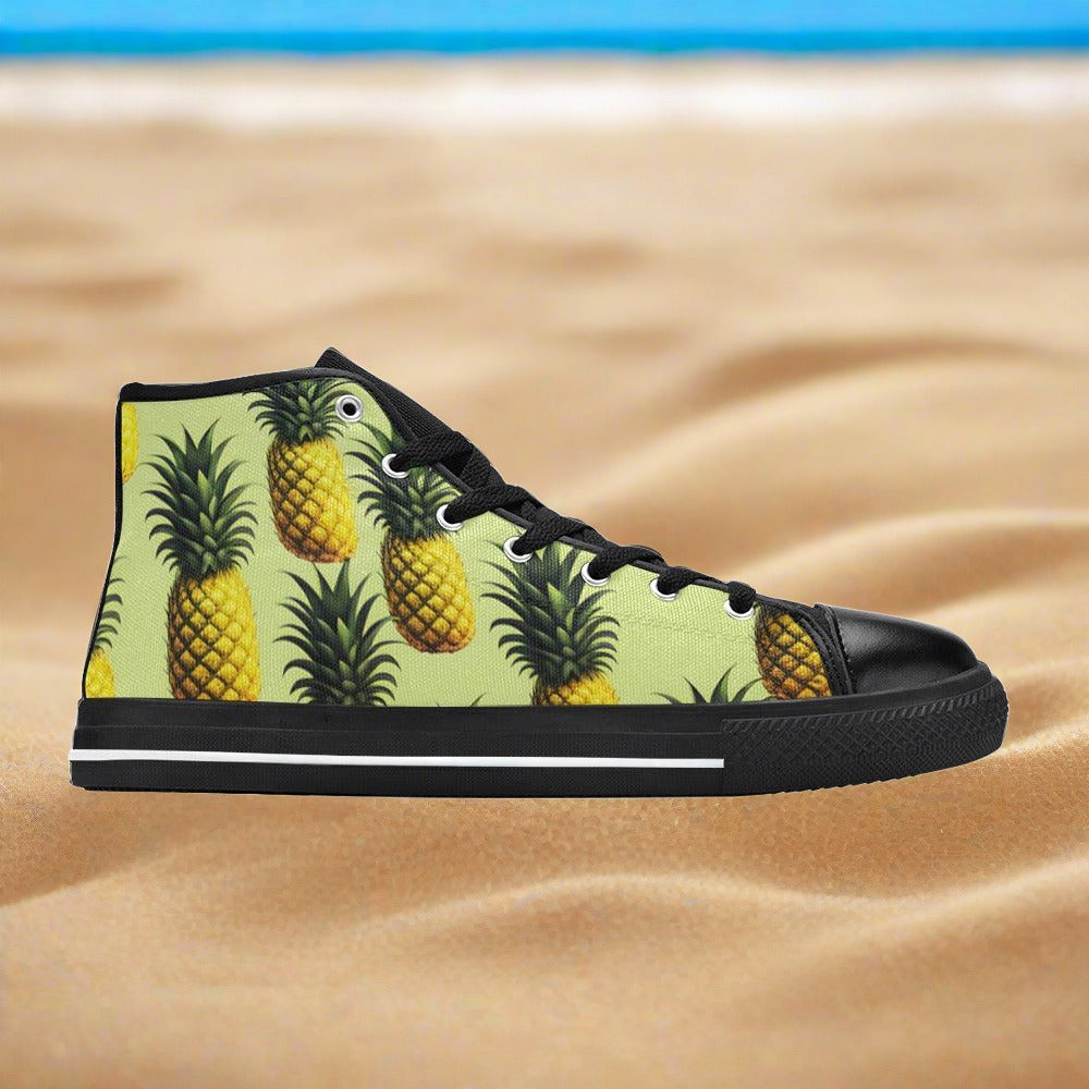 Jellyfish Teal Gold Original WOMEN Bold Art - Freaky Shoes | Custom Art Sneakers
