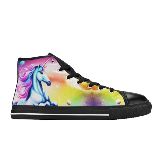 WOMEN'S Unicorn Art High Top Canvas Dreamcore Custom Shoes