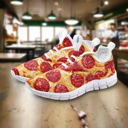 Viking Red Gold Wearable Bold Art - Freaky Shoes | Custom Art Sneakers