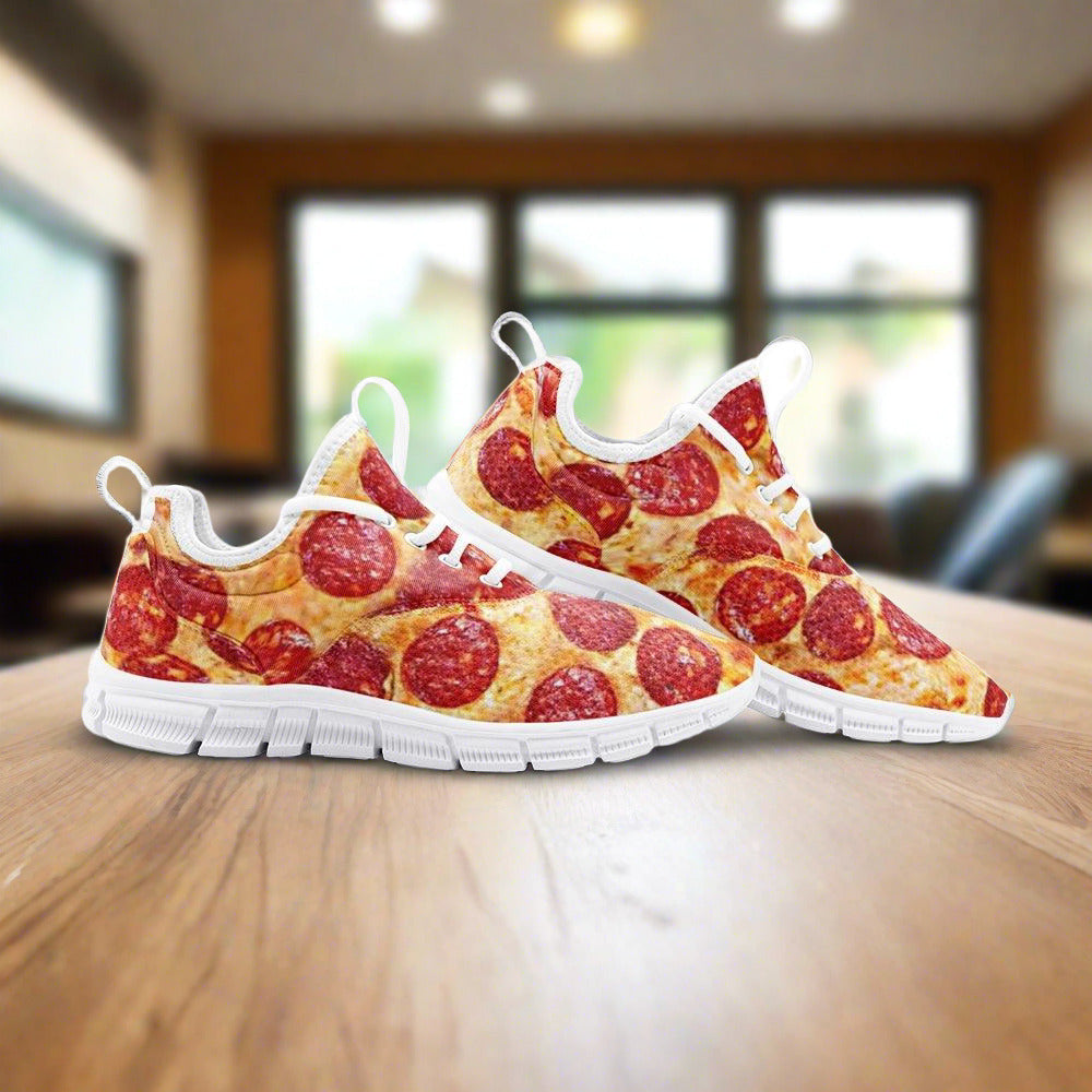 Viking Red Gold Wearable Bold Art - Freaky Shoes | Custom Art Sneakers