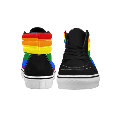 MEN'S Lgbt_Rainbow Pride Lgbt Shoes High Top Skateboarding Dark Academia Sneakers