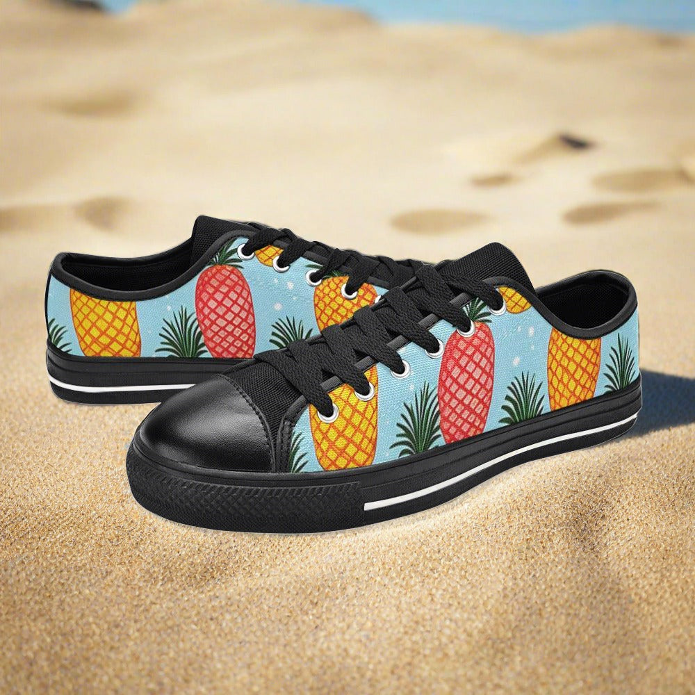 Jellyfish Silver Blue Iridescent WOMEN Bold Art - Freaky Shoes | Custom Art Sneakers