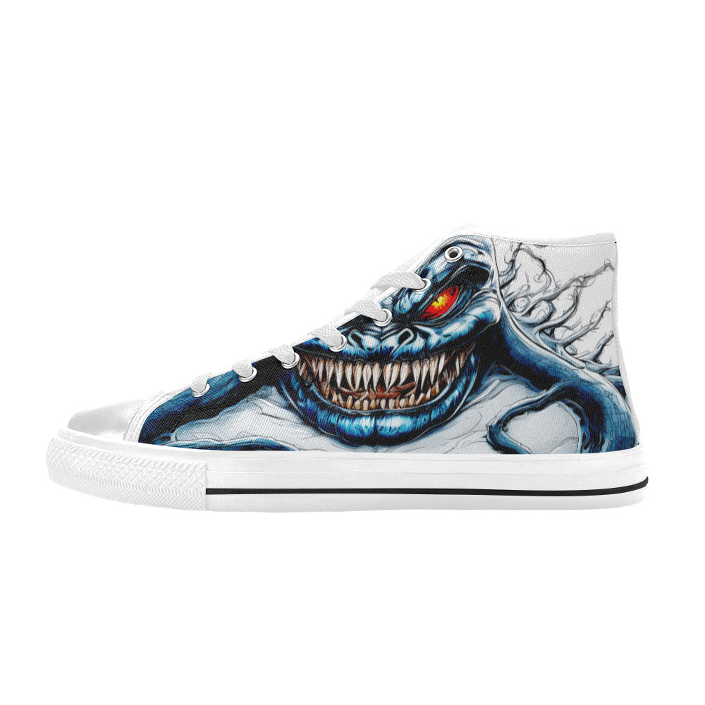 WOMEN'S Cc Super Human High Top Canvas Neon Fantasy Custom Shoes