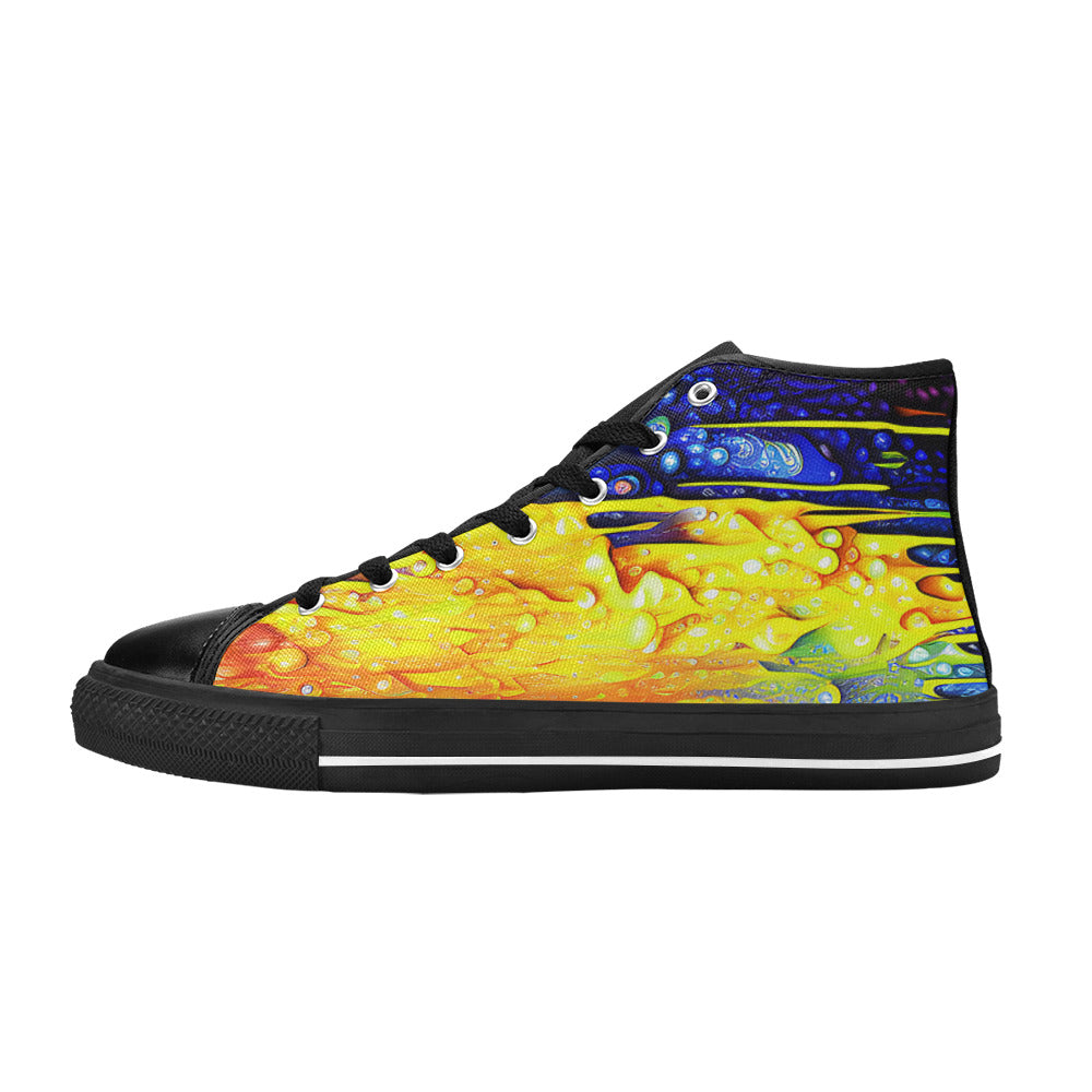 WOMEN'S Cc Acid Drip 7 High Top Canvas Dreamcore Custom Shoes