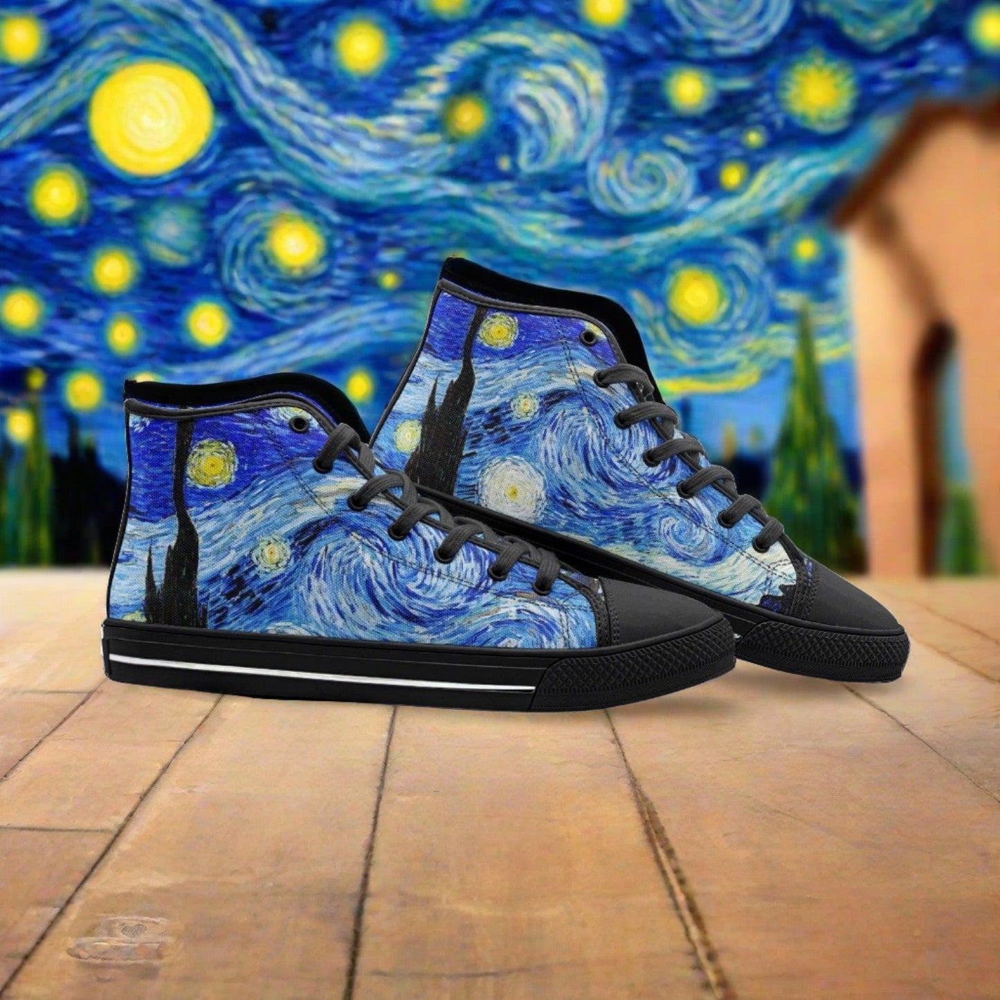 Mermaid Purple Teal Unique Bold Art - Freaky Shoes