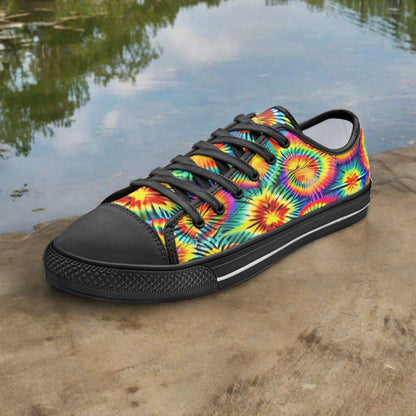 Jellyfish Orange Black Glowing Bold Art - Freaky Shoes | Custom Art Sneakers