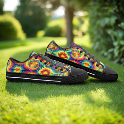 Jellyfish Orange Black Glowing Bold Art - Freaky Shoes | Custom Art Sneakers