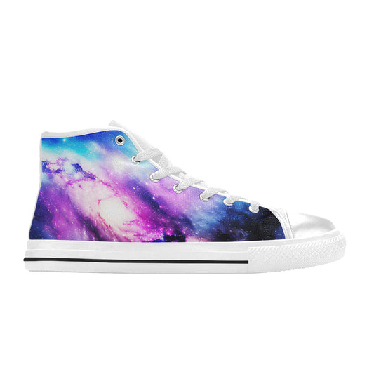 MEN'S Cc Galaxy Art 3 High Top Canvas Y2K Sneakers