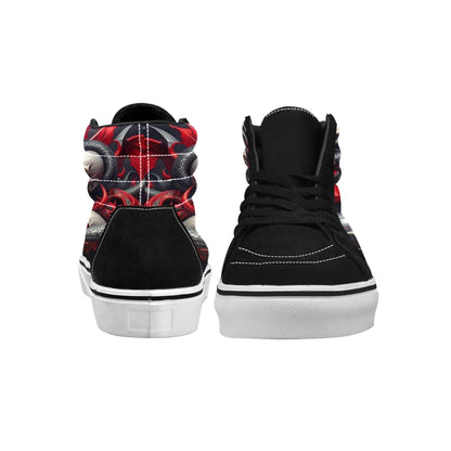 WOMEN'S Snake Dagger Skull Dark High Top Skateboarding Dreamcore Custom Sneakers