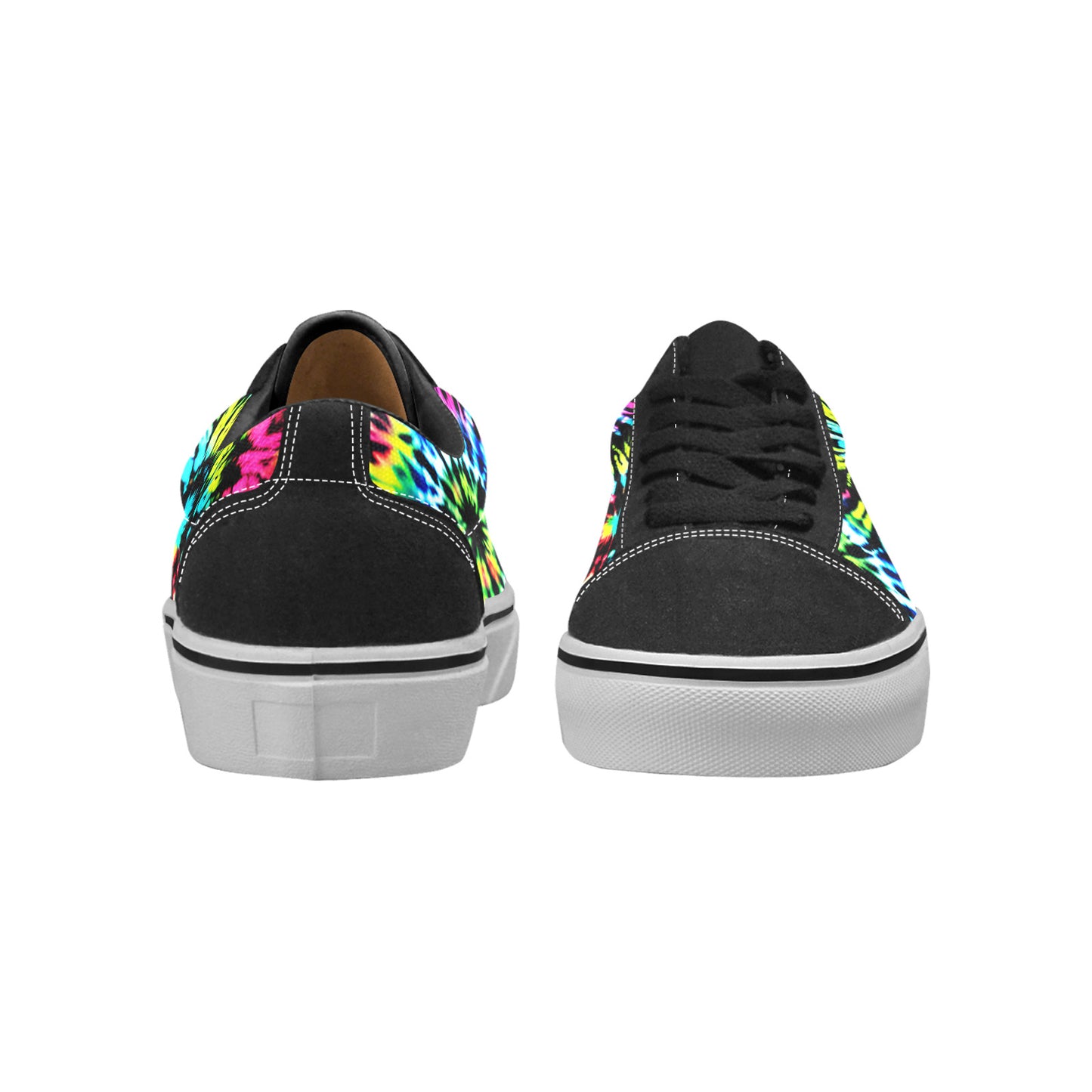 WOMEN'S Cc Tie Dye Art Low Top Skateboarding Wallpaper Art Custom Shoes