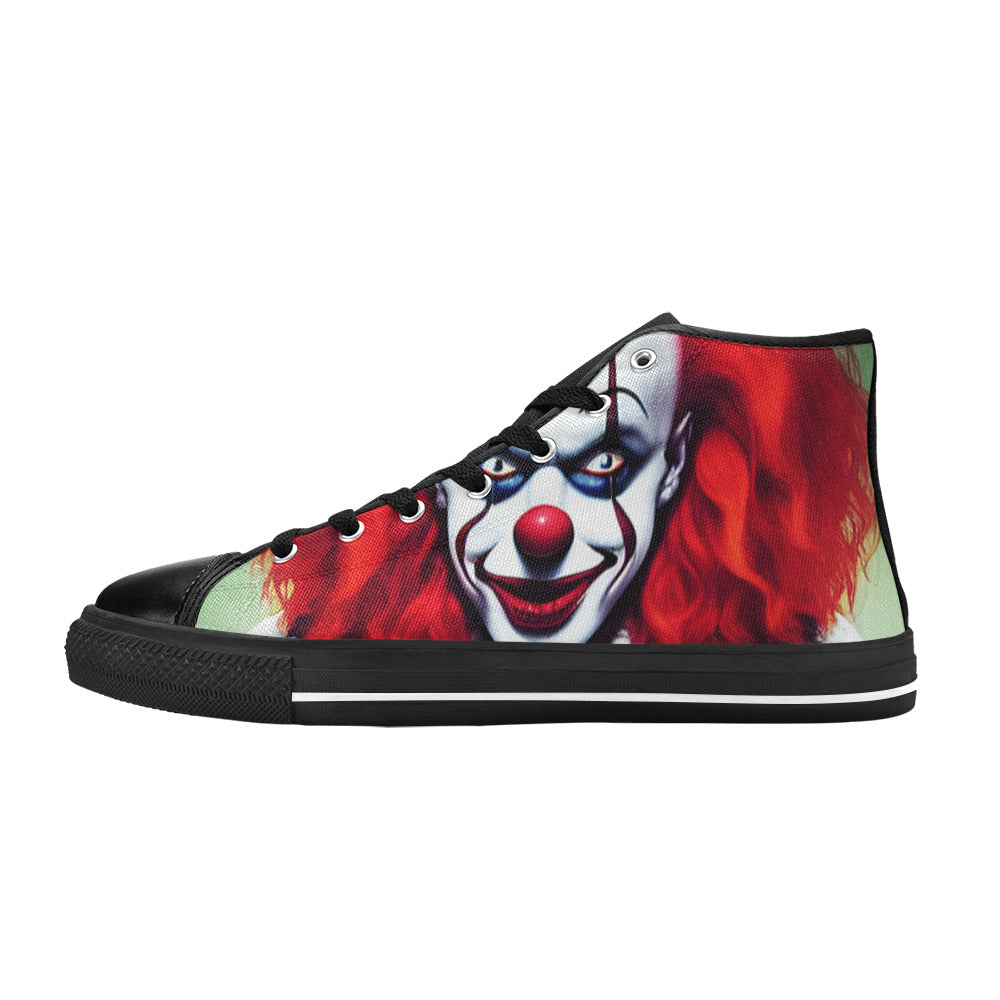 WOMEN'S Cc Evil Clown 1 High Top Canvas Vivid Custom Sneakers