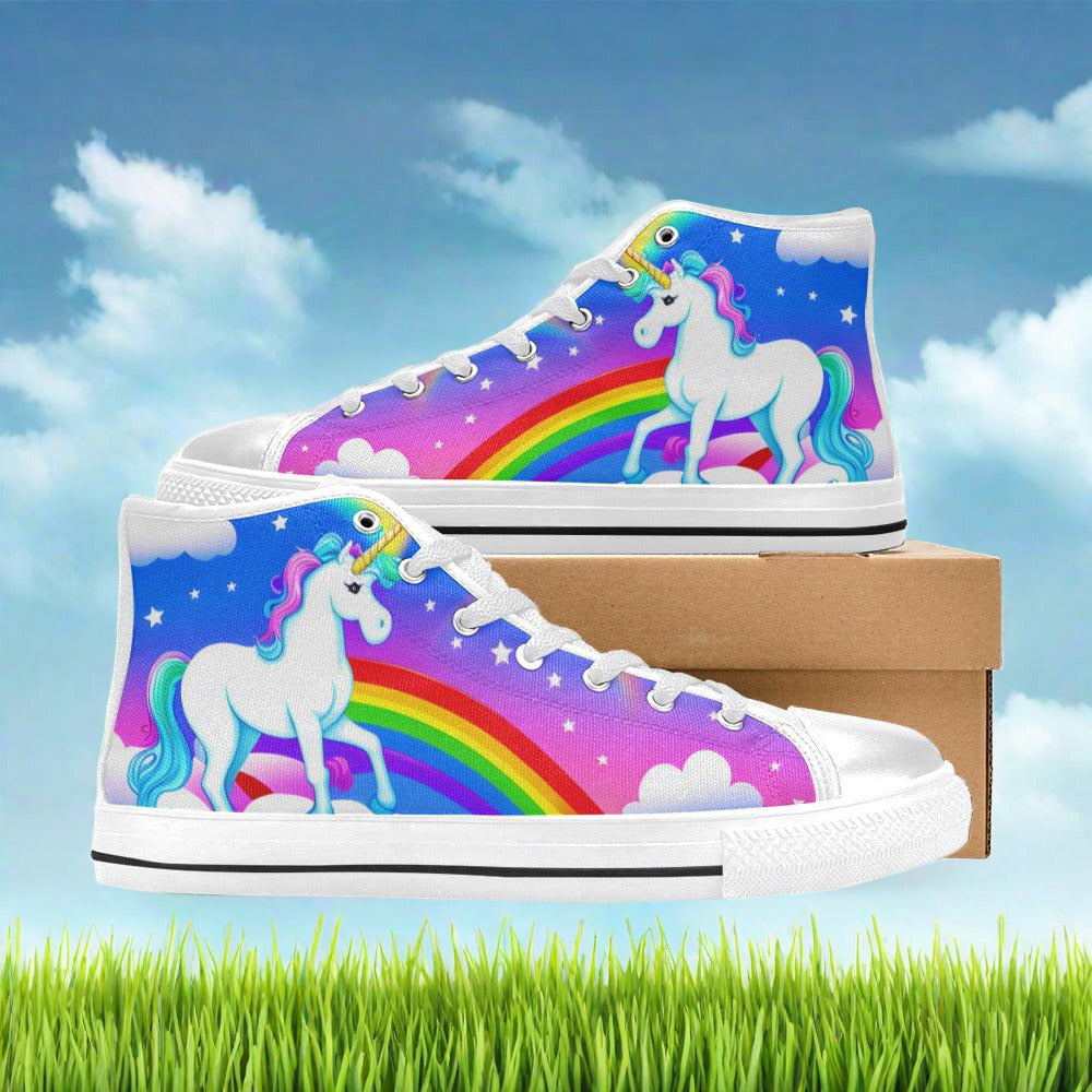Holographic Crimson Black Vivid WOMEN Bold Art - Freaky Shoes | Custom Art Sneakers