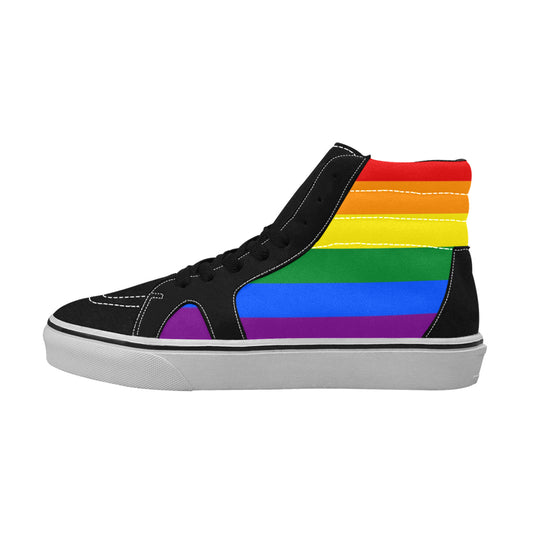 WOMEN'S Rainbow Pride LGBT High Top Skateboarding Shoes