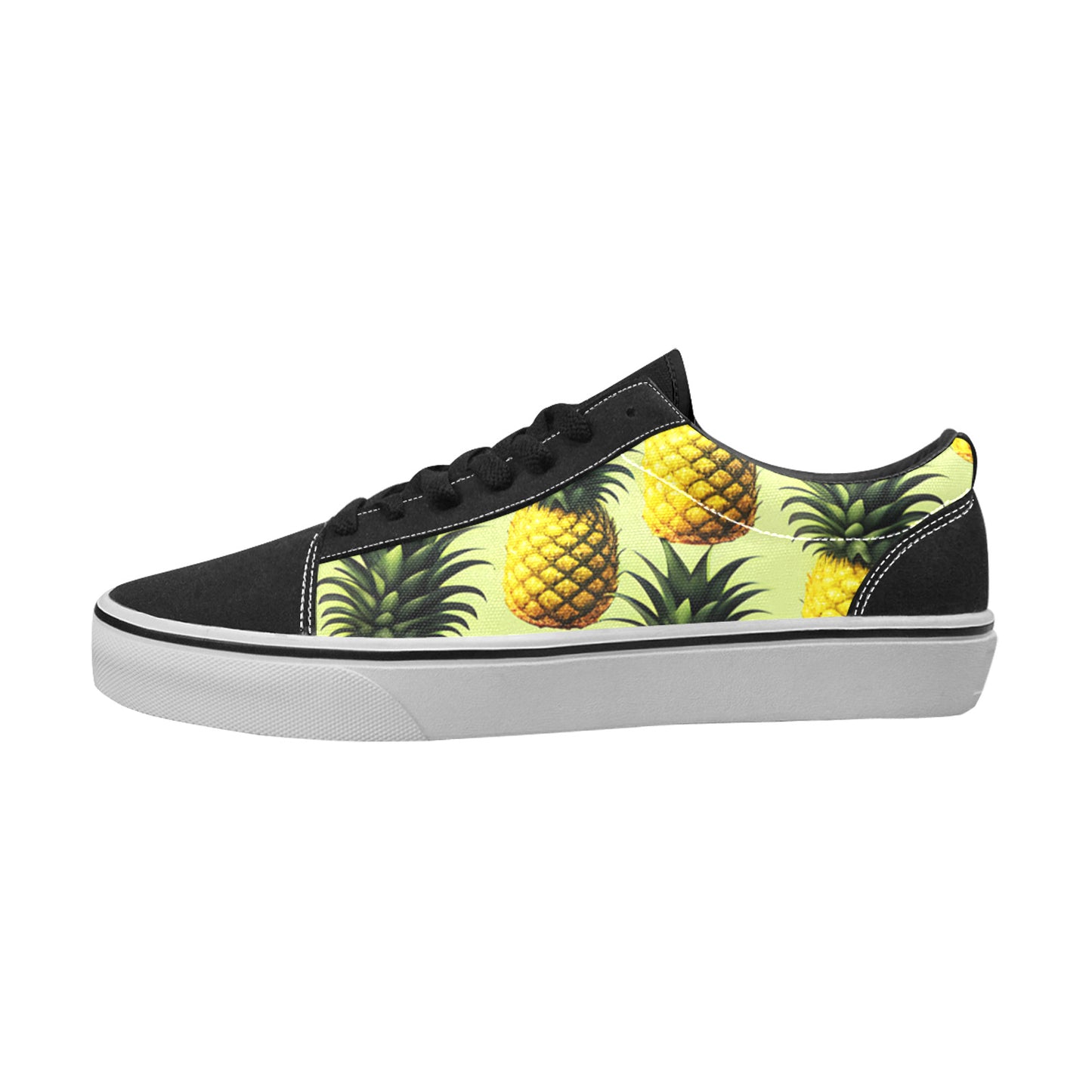 WOMEN'S Pineapples Please 4 Low Top Skateboarding Cottagecore Sneakers