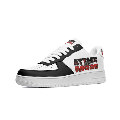 AM BLACK Unisex Low Top Leather Sneakers