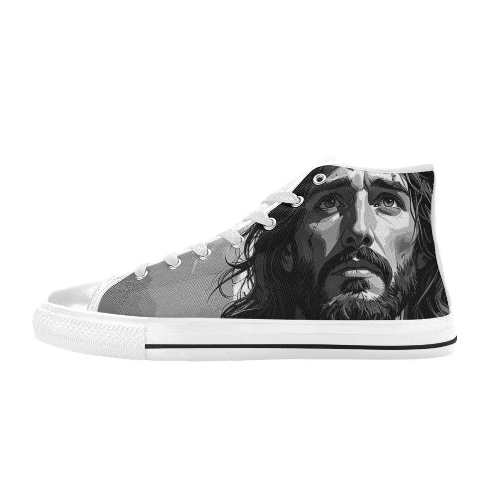 MEN'S Jesus_Ht_04 Men’S High Top Canvas Grunge Shoes